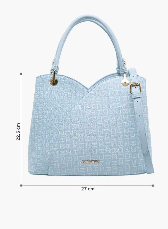 Flora Bella By Shoexpress  Monogram Print Tote Bag With Detachable Strap for Women | Best Price UAE